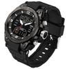 Reloj Digital Militar para Hombre Pantalla de 3 Zonas Horarias Multifuncional Temporizador Cuenta Atrás Cronómetro Despertador Señal Impermeable Diario Casual/Deportivo/Exterior 5ATM