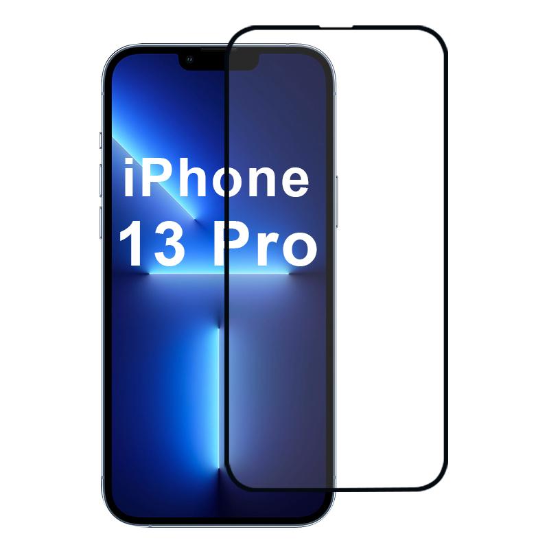 

For iPhone 13 Pro Screen Protector 2.5D Anti-Fingerprint Silk Printing Film Type A