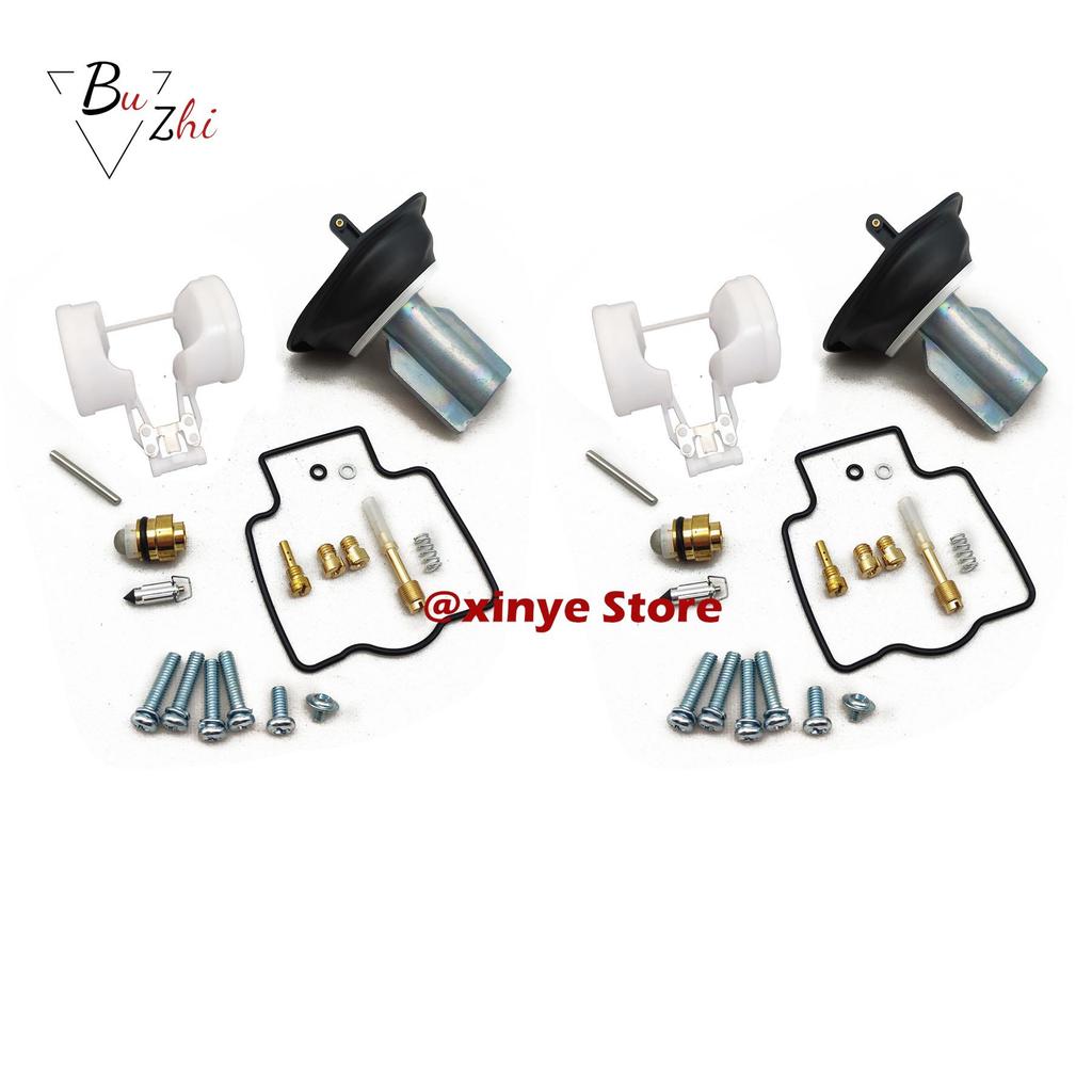 Motorcycle Carburetor Repair Kit Floating Needle Seat Plunger Vacuum Diaphragm for Kawasaki ZX400 ZXR400 1990-1999 ZX ZXR 400