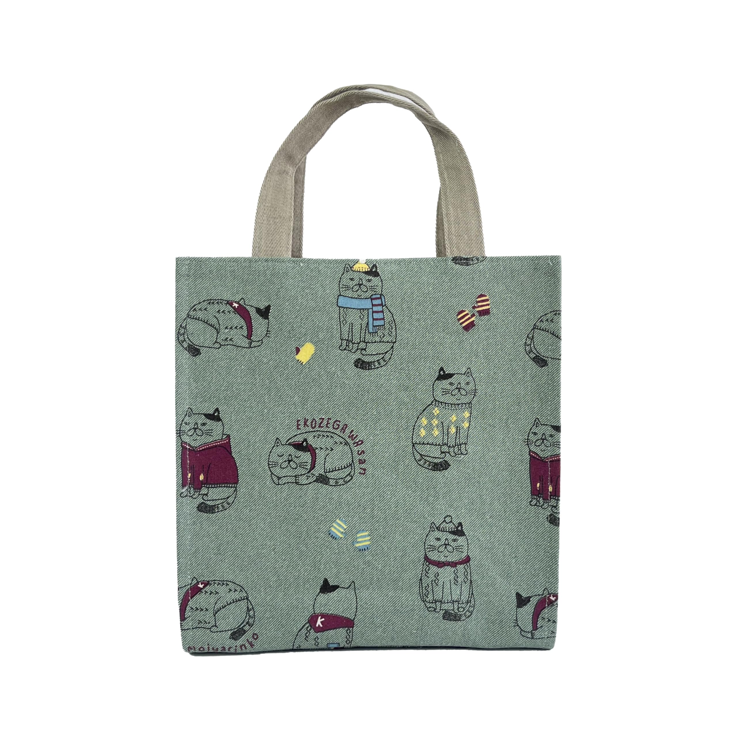 

Print Mini Square CGR [Kusuguru Japan] All-over Bag, Nekozegawa-san Pattern,