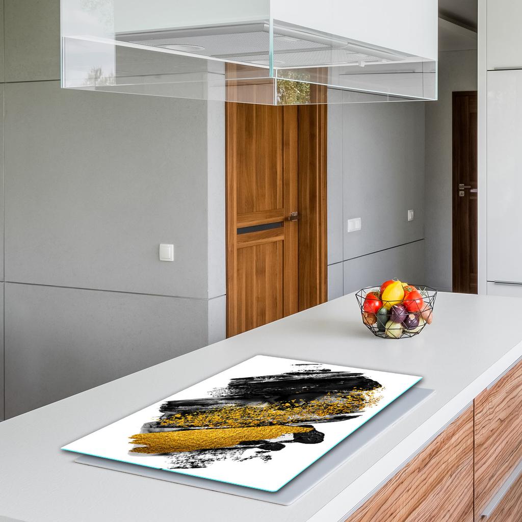 GLASS PROTECTIVE PLATE FOR STOVE 80x52 PATTERN