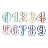 100Pcs Number Shape Paper Clips Funny Cute Rich Colors Bookmark Strong Clamping Fancy Paperclips