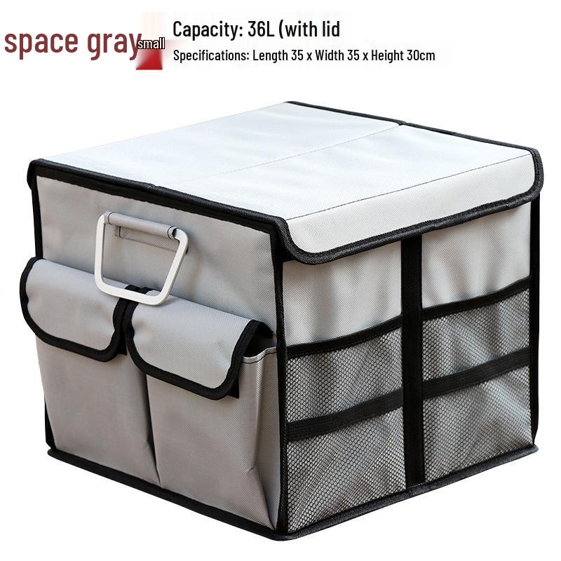 Silver Leaf Car Trunk Folding Storage Organizer