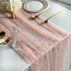 Outdoor 75x300CM Pearl Table Runner Tulle Bohemian Party Tablecloth Table Cloth Wedding Party