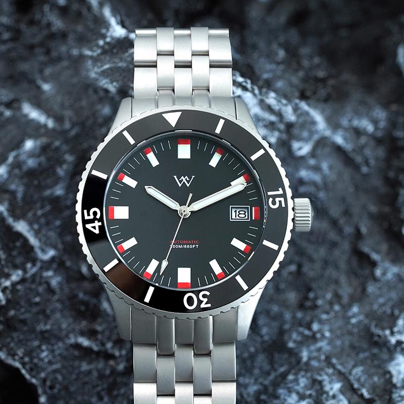 WM Watch Automatic Mechanical Watches Men Sapphire Ceramic Bezel NH35 AR Coated 200M Water Resistant Welly Merck Watch WM203