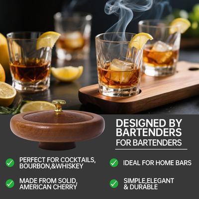 Cocktail Smoker  - Old Fashioned Chimney Drink Smoker for Whiskey, & Bourbon Best Gift for Husband, Father, and Cocktail Lovers