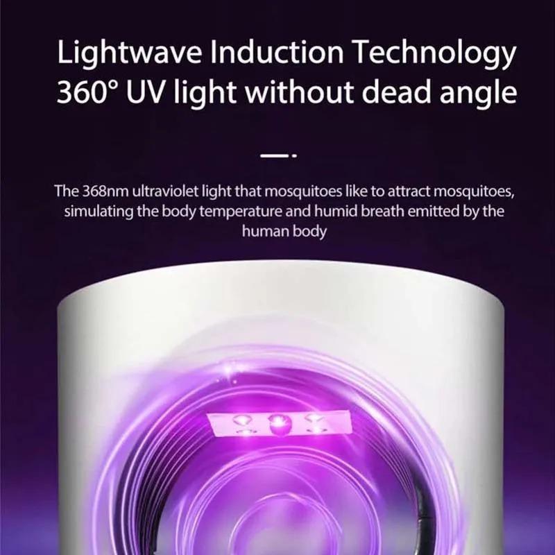 New 368nm Purple Light USB photocatalyst inhalation mosquito killer lamp, household mosquito killer, LED mosquito trap lamp