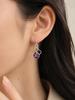 Amethyst Gemstone 925 Sterling Silver Handmade Jewelry Drop/Dangle Earrings 1.50" For Anniversary Gift EE-2-1