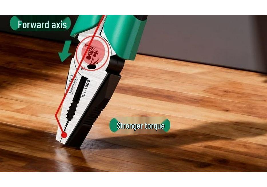 Three-Piece Industrial Grade Japanese Steel Pliers Set: Wire, Needle-Nose, and Diagonal Pliers for Electricians