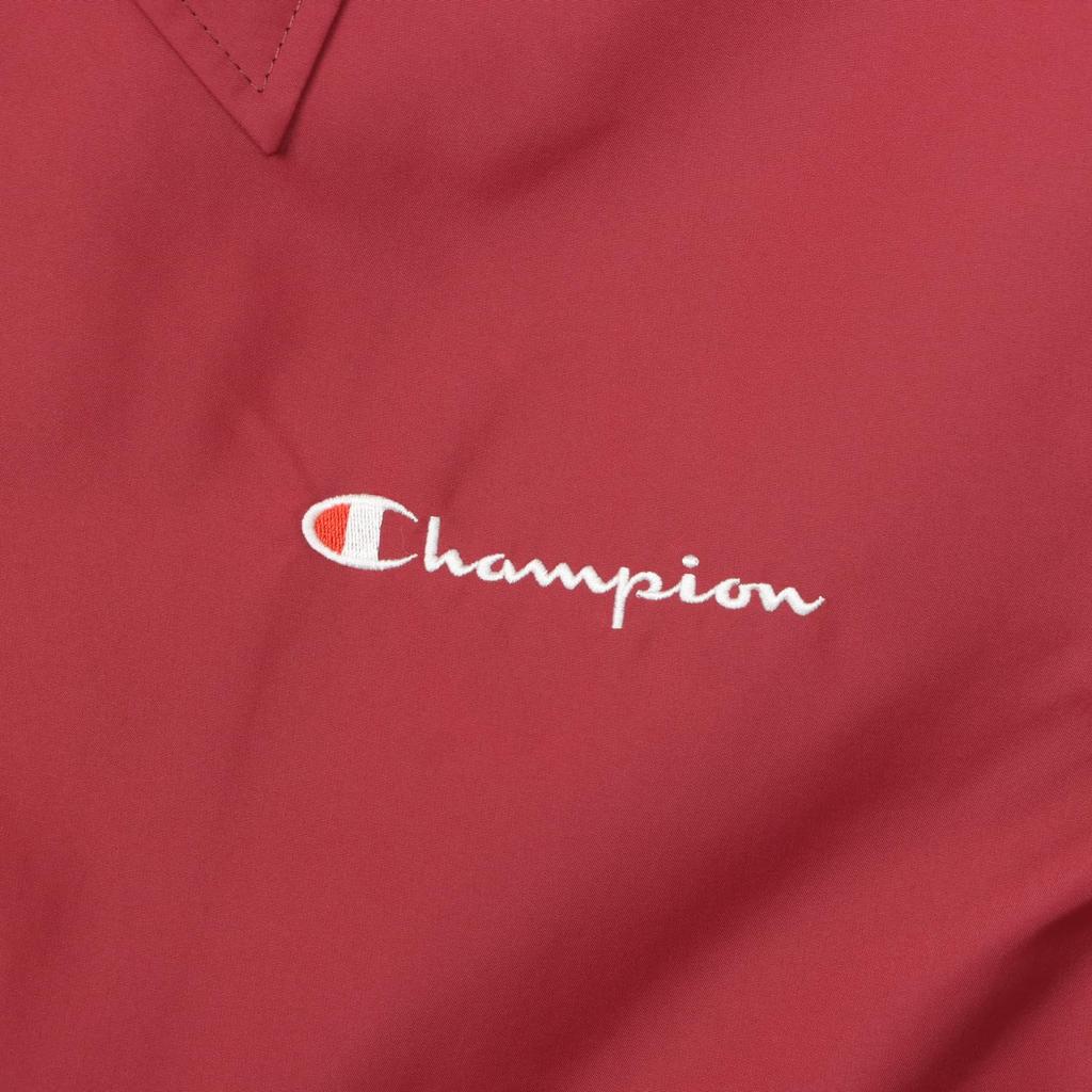 Champion Long Sleeve Coach Jacket with Embroidered Script Water-Repellent Logo, Basic, C3-A615-109-S