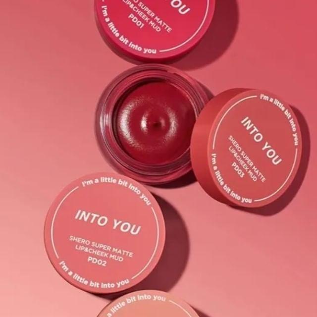 

INTO YOU - New Canned Lip & Cheek Mud - 3 Colors PD02 Nude Pink - 5g
