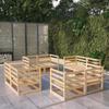 Garden Furniture Set 8 Pcs Solid Pine Wood
