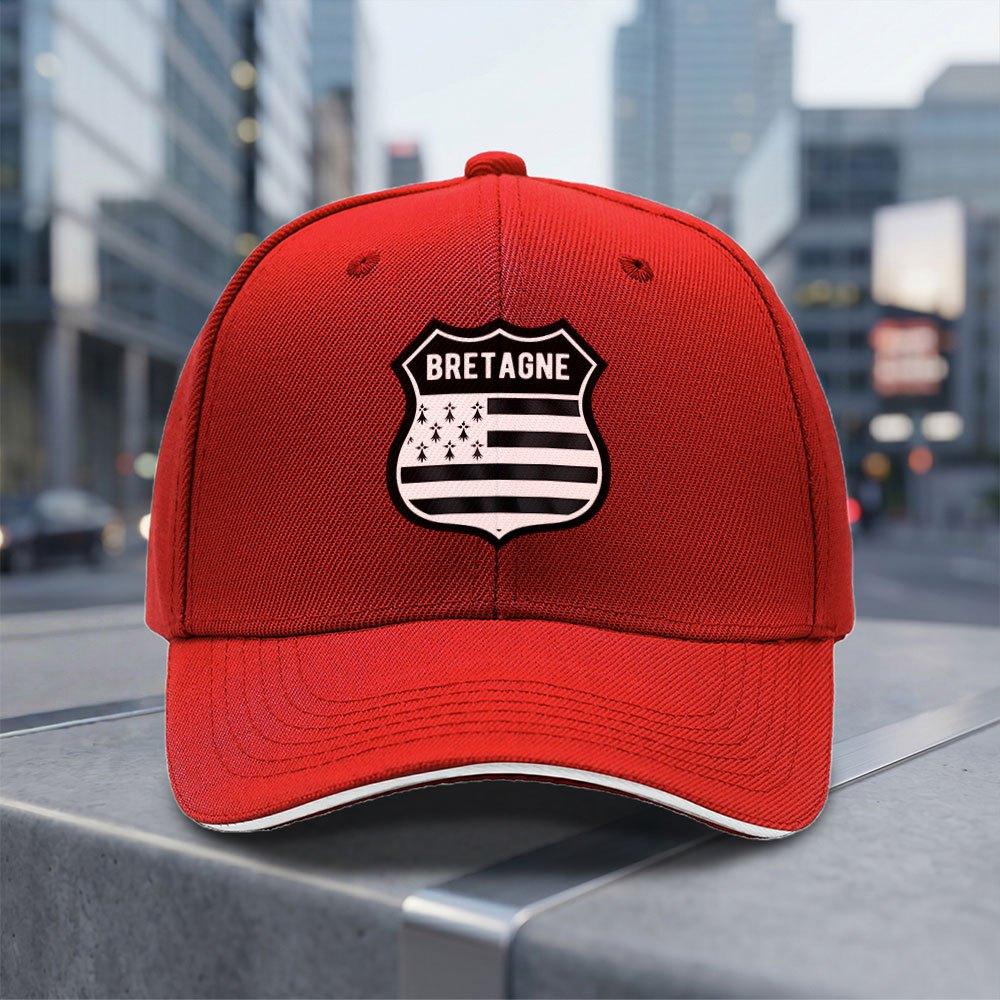 Breton French Shield Flag Adjustable Baseball Cap Lightweight Breathable AllSeason Daily Commuting Fashion Gift
