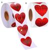 500 Stück Herz Aufkleber Selbstklebend Abnehmbar Frohen Valentinstag Geschenkbox Verpackungsetikett Aufkleber Heimdekoration