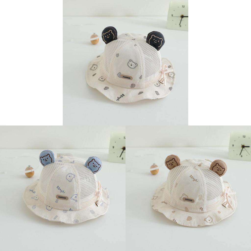 Baby Sun Hat Summer Mesh Kids Adjustable Wide Brim Cap For Sun Protection