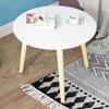 Simple Modern Balcony Small Coffee Table Living Room Small Apartment Sofa Side Table Simple Home Bedroom Small Round Table WF102