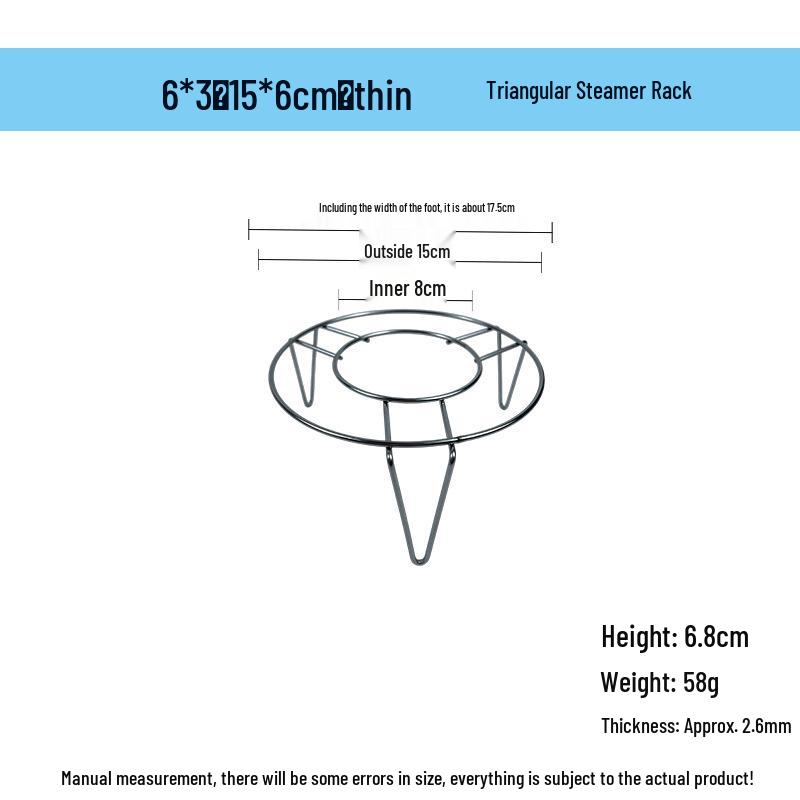 Grătar de gătit la abur nemagnetic din oțel inoxidabil de 15-25 cm pentru legume