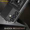 For Samsung Galaxy A57 5G Case with Slide Camera Lid PC + TPU Kickstand Phone Cover