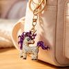 Schlüsselanhänger Anhänger Funkelnde Strasssteine Eingelegt Einhorn Form Schlüsselanhänger mit Metallschnalle Karabinerhaken Tasche Anhänger Geschenk