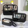 Summer Cooling Transparent Waterproof Makeup Bag - Large Capacity, Portable, Fashionable Storage Solution.