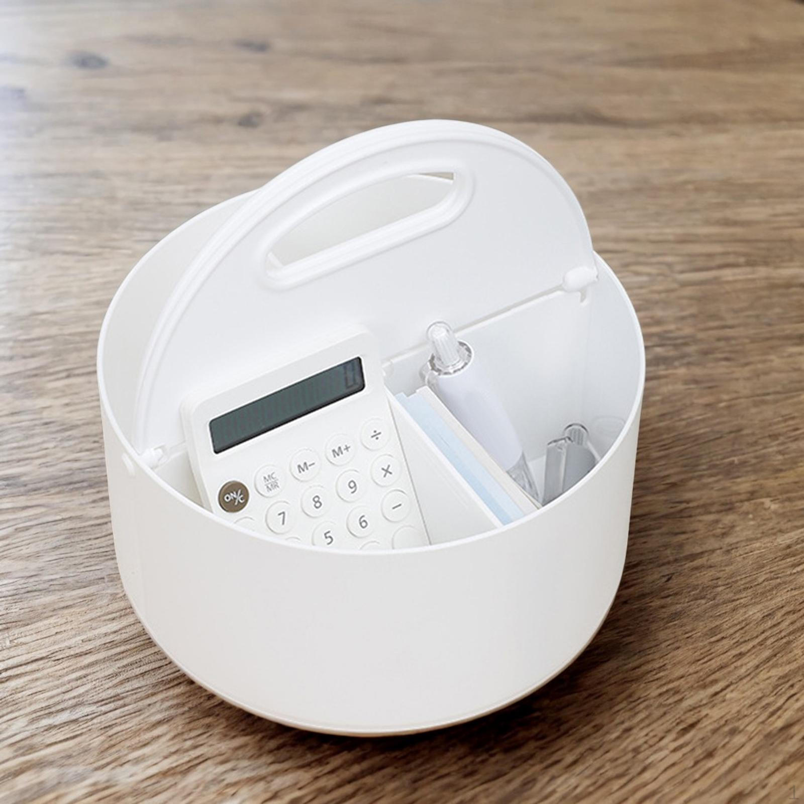 

Портативный органайзер для туалетного столика со съемными отделениями для дома и офиса Round