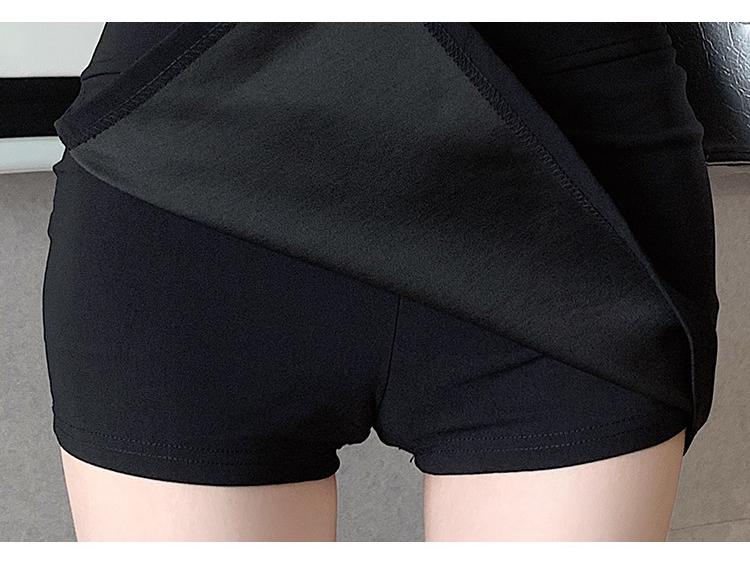 Women's Summer Petite A-Line Bodycon Skirt with Side Slit – Elastic and Slimming