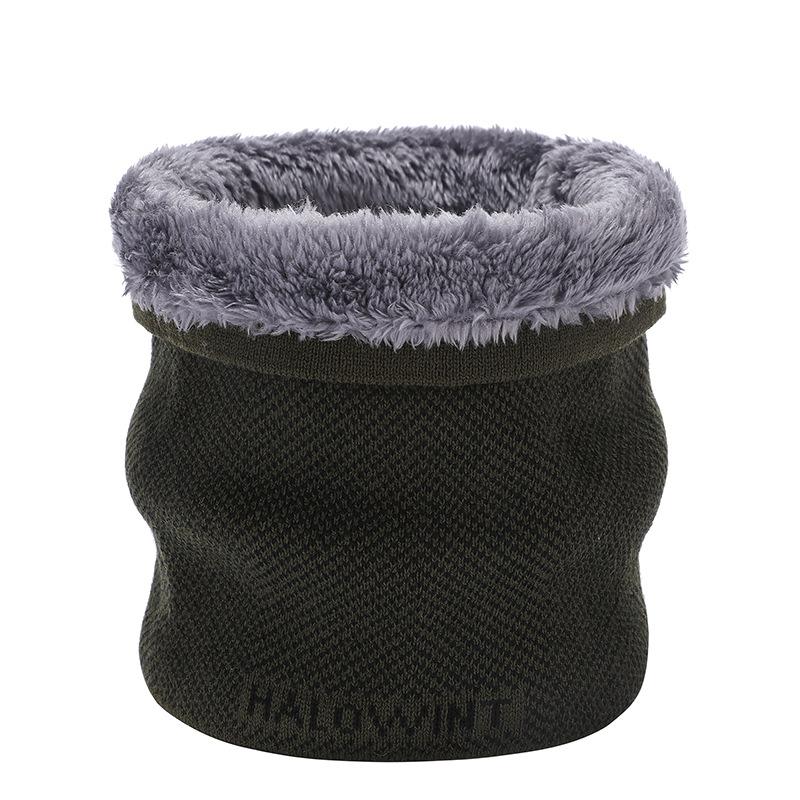 Nackenschutz und winddichter Winterschal Damen warmer Pullover Schal gestrickte Wolle verdickte Nackenabdeckung falscher Rollkragen Schal