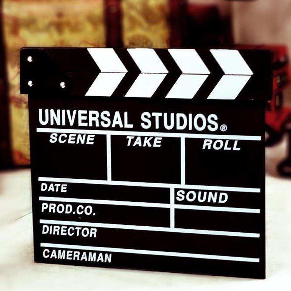 Handmade Wooden Plaques Director Video Clapboard Clapper Board Slate TV Film Movie Shooting Props