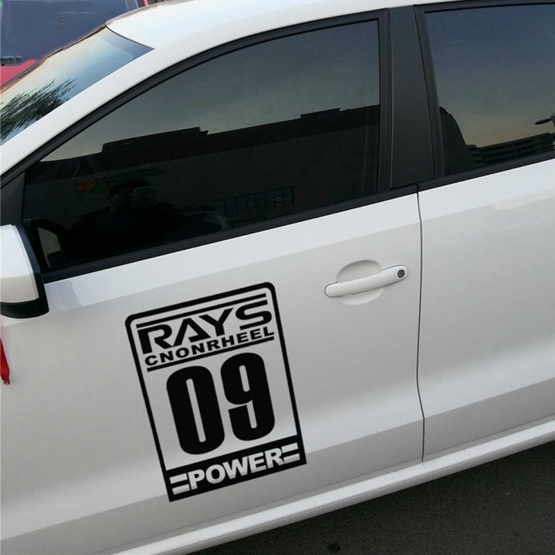 RAYS POWER WTCC Style Racing car sticker,DIY Automobile Side Door Decor Stickers And Decals styling For Peugeot/Bmw e39/mercedes
