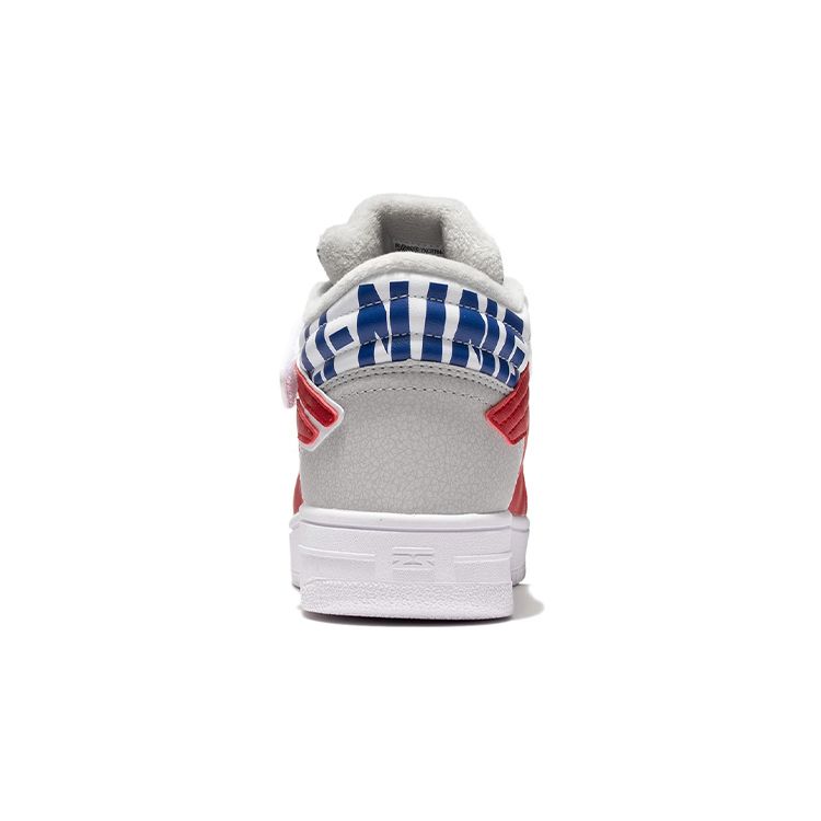 LiNing Youth  Shaohua Non-Slip Shock Absorbing Wear-Resistant Mid-Top Skate Shoes Kids Skate Shoes Blue Red YKCR184-23