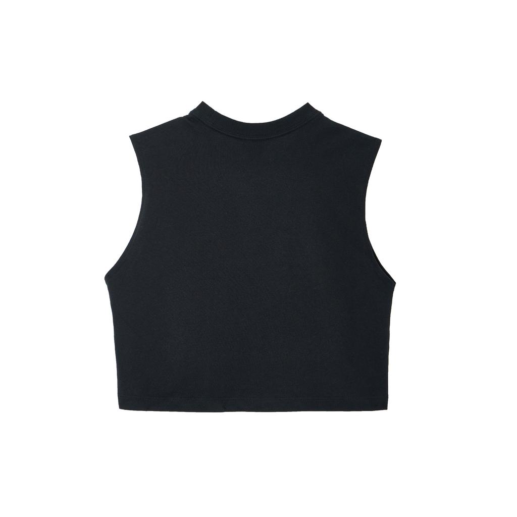 Nike Round Neck Casual Sports Sleeveless Vest Women Tops Black AR3204-010