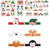 Christmas Party Paper Glasses And Hat Set For Holiday Photo Booth Decor