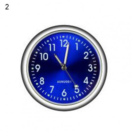 Mini Bilklocka Självlysande Bilar Intern Självhäftande Digital Klocka Mekanik Kvarts Klockor Bilprydnad Biltillbehör