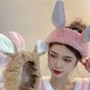 Color Matching Wash Face Hair Holder Soft Cartoon Rabbit Ear Shape Headband