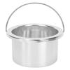 100mm Wax Warmer Replacement Pot Portable Hair Removal Waxing Bowl Accessory for Hair Remover Machine Silver