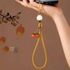 Wishful Persimmon Wrist Strap & Anti-Lost USB Pendant - Chinese Style Cell Phone Accessory