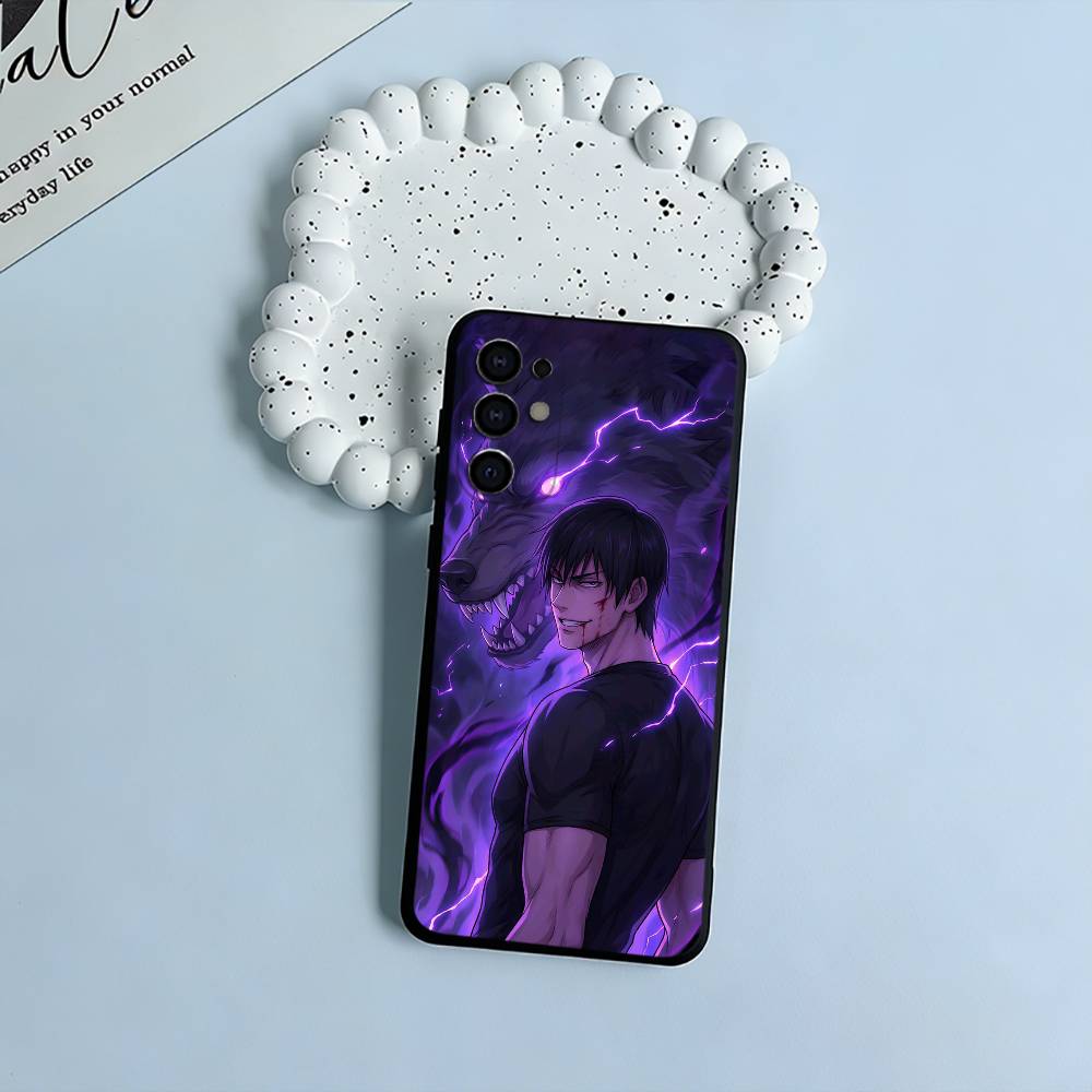Charismatický padouch-Fushiguro Toji Černý měkký silikonový kryt na telefon pro Samsung S25, S24, S21, S22, S23, S30, Ultra, S20, Lite