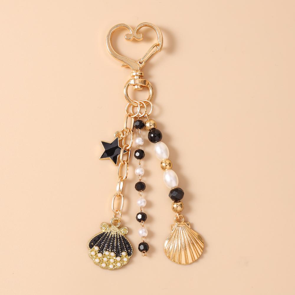 Cute Crystal Love Heart Keychain Angel Wing Key Ring for Women Girls Handbag Pendants DIY Handmade Jewelry Gifts