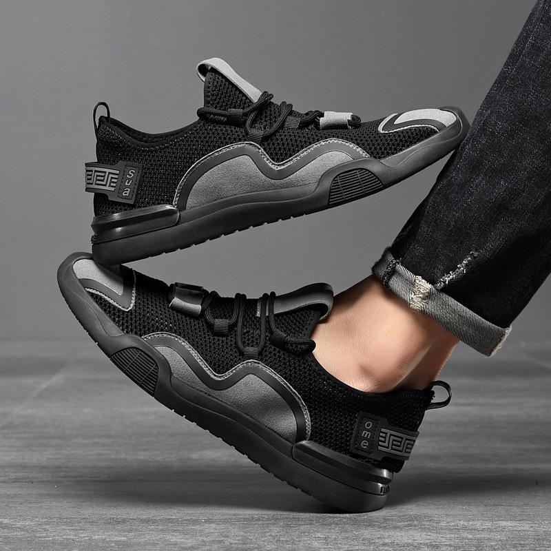 Fashion Summer Mesh Shoes Men Sneakers Breathable Light Men's Casual Shoes Lace-up Walking Footwear Athletic Jogging Tenis Masculino