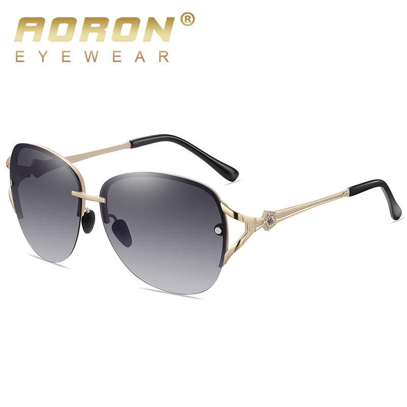 AORON Women Polarized Sunglasses Outdoor Fashion Gradient Color Glasses Classic Sports Fishing Driving UV400 Eyeglasses