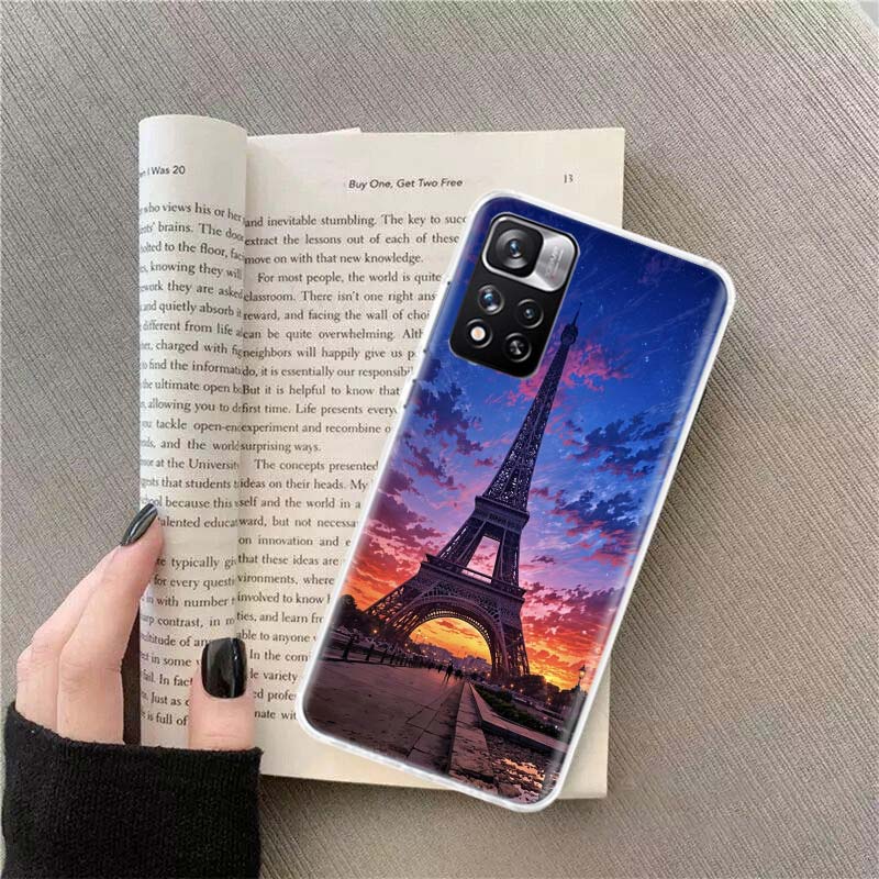 Eiffel Tower Art Phone Case For Xiaomi Poco F7 14 Ultra Mi 9T 12T 11T 13 15 Pro 12 11i 12X 10T 11 10 9 8 Lite 5G A3 CC9E Cover C