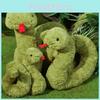 Adorable Stevie Snake Plush Toy Soft Green Comforting Cuddle Buddy
