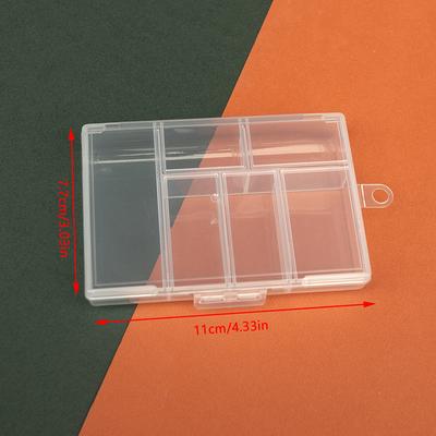 6 Slots Jewelry Tool Box Organizer Storage Beads Jewelry Box Earring Ring Box