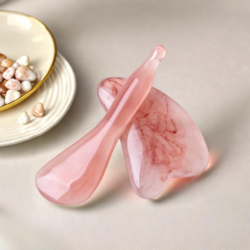 Resin Ox Horn Massage Board for Facial Acupoints and Meridian Scraping