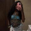 Sleeveless Acrylic Beaded Fringe Tassels Top Summer Casual Party Outfit Music Festival Body Chain Camisole for Women