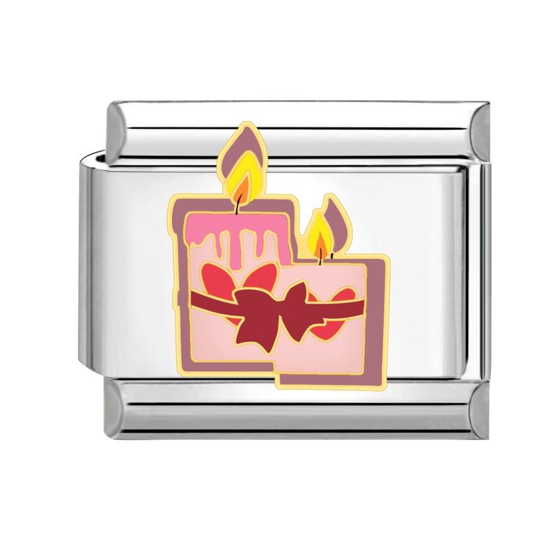 Fashion Devil Eyes Heart Star Flowers Italian Charm Links Stainless Steel Fit 9mm Bracelet Zircon DIY Making Gifts Wholesale