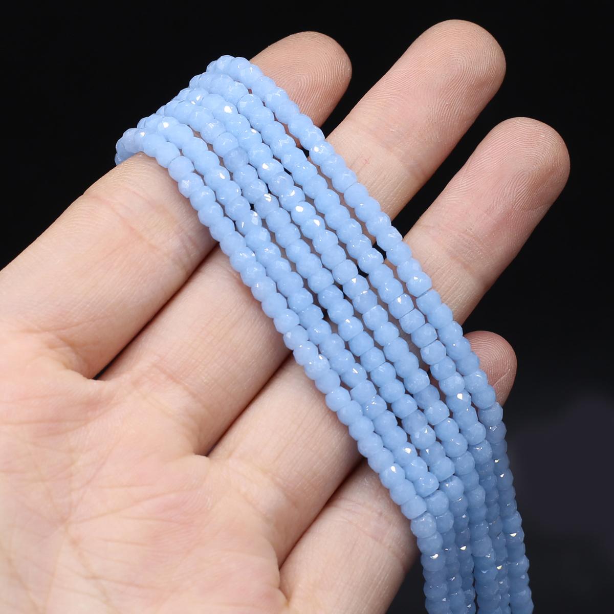 

Бусины из натурального камня, граненые бусины в форме счетов, маленькие бусины, подвески для изготовления ювелирных изделий, ожерелье, браслет, серьги, аксессуары 2x3mm