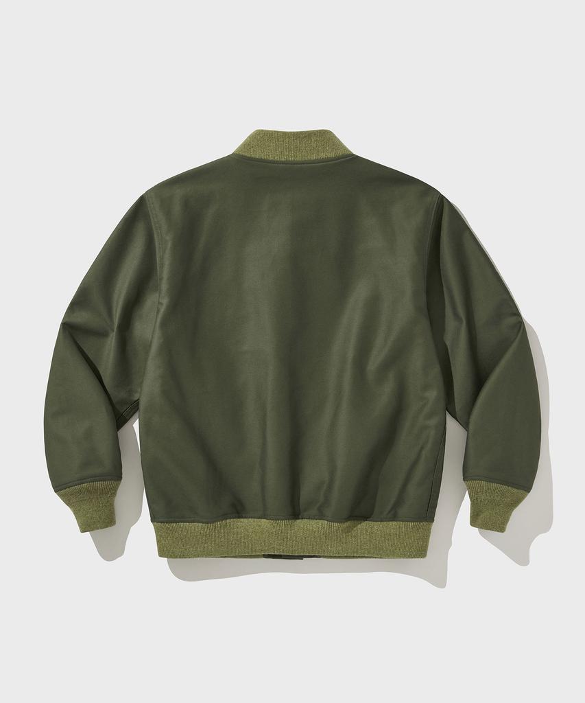 Vdr Heavy Moleskin Bomber Jacket [Olive Brunch]