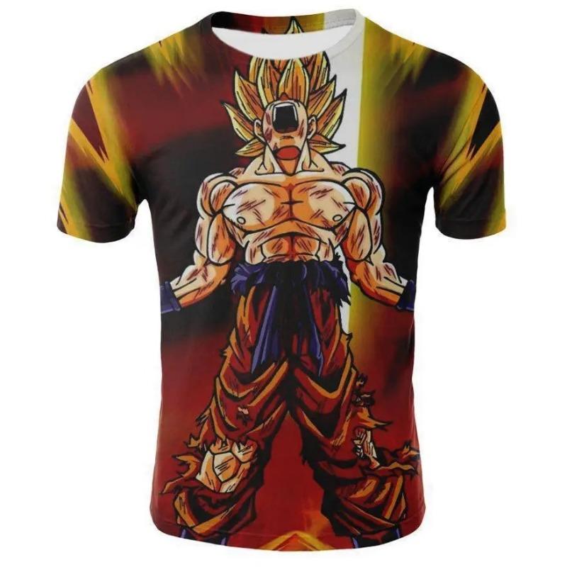 Summer 2026 Dragon Ball T Shirt Kids Tops Tee Anime Figures Son Goku Super Saiyan T-shirt Boys T-shirts Children Short Sleeve