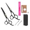 Professional Hairdressing Scissors Set: Flat Teeth, Cutting, and Thinning Scissors - Free Shipping